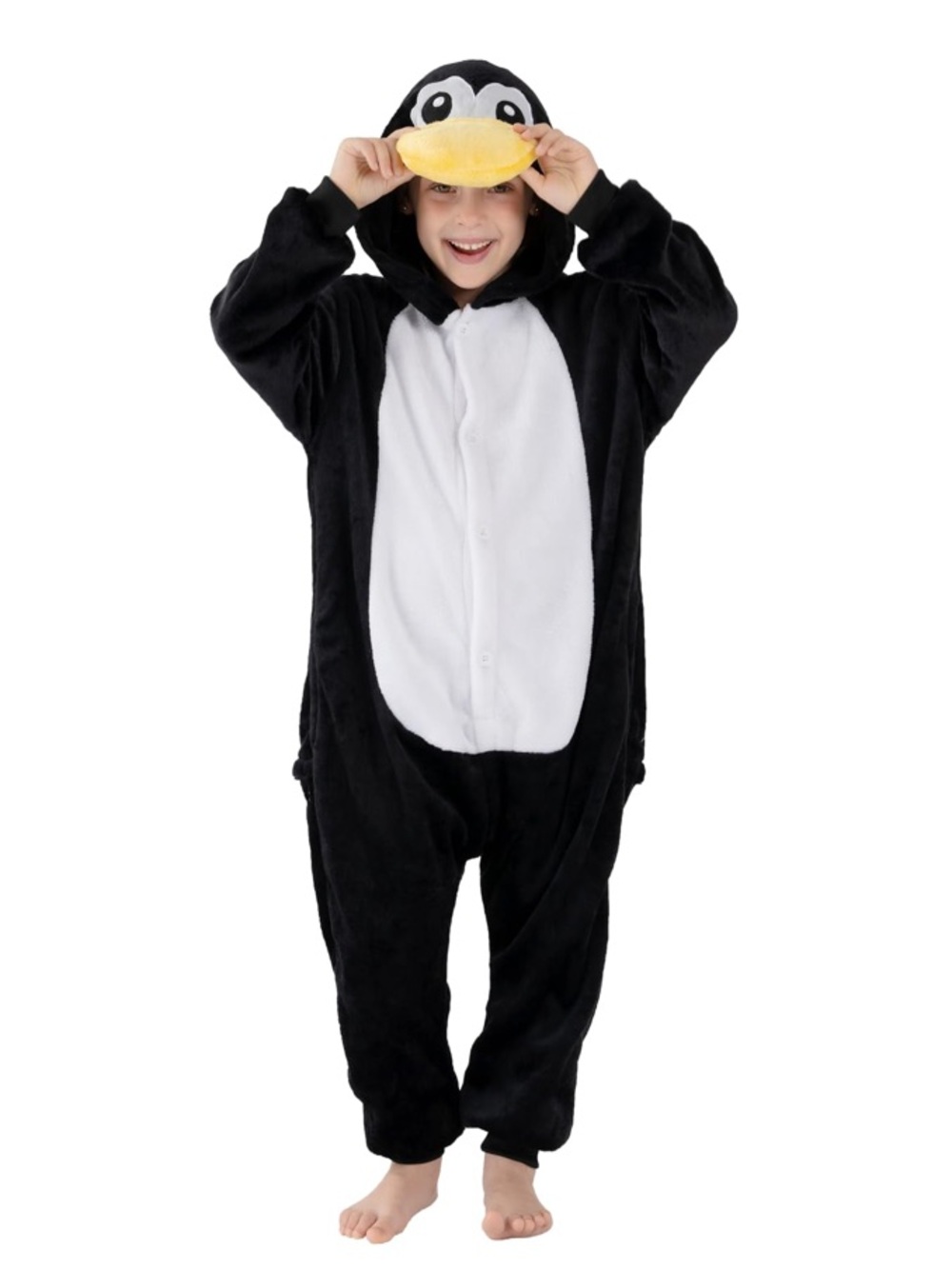 NWOT Penguin Hooded Onesie Costume Cosplay Halloween Pajamas
